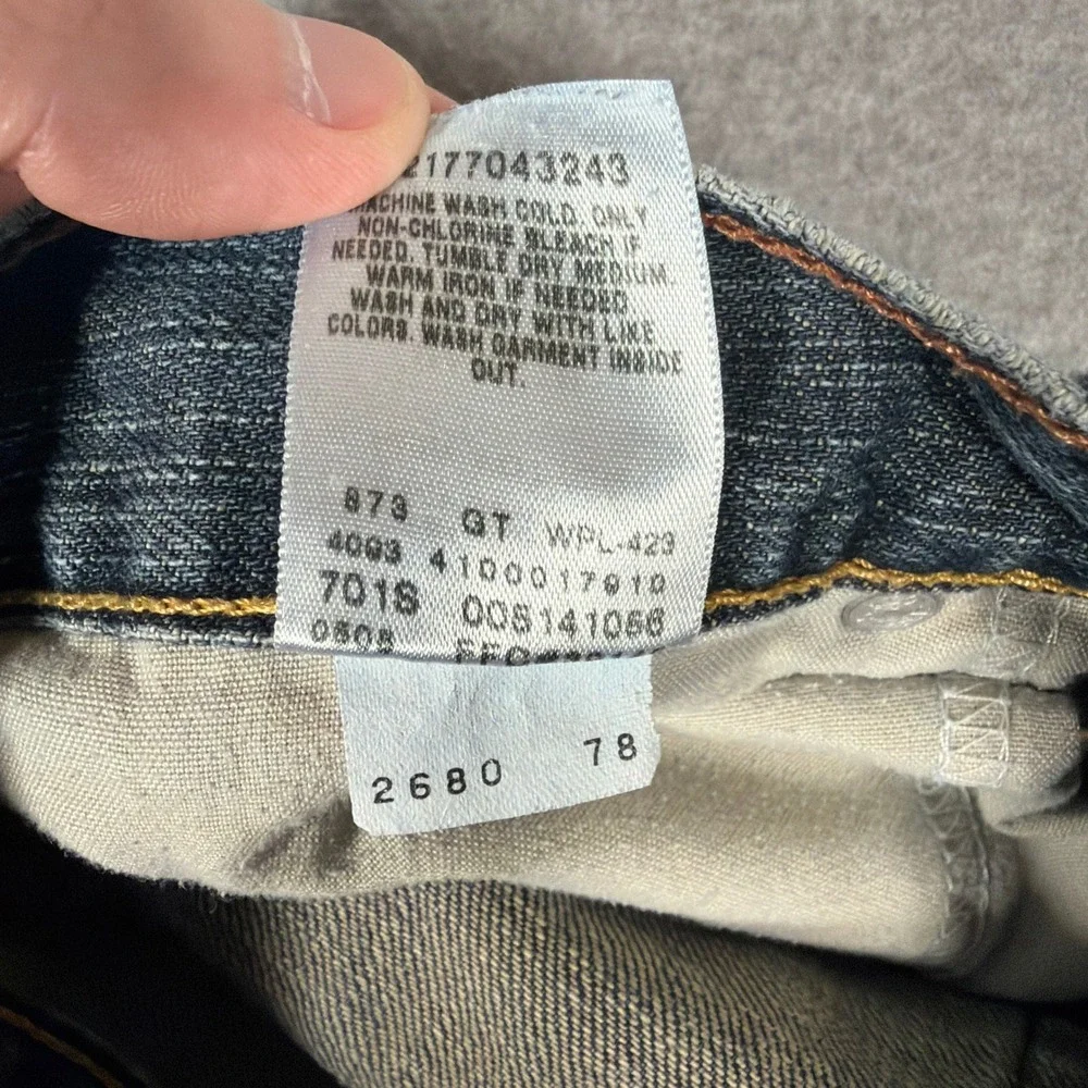Levi's 514 Slim Straight Jeans Mens 31x32 Blue VTG 2000s Denim Pants